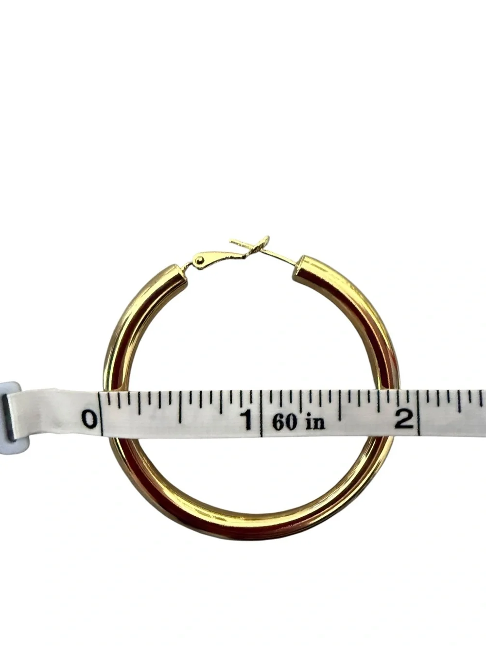 NWT 2” Hollow Classic Gold Hoop Earrings